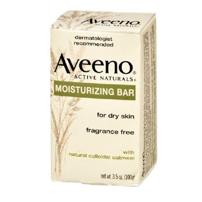 Picture of Aveeno Gentle Moisturizing Bar Facial Cleanser with Nourishing Oat for Dry Skin, Fragrance-free, Dye-Free, & Soap-Free, 3.5 oz (Pack of 2)