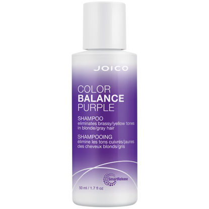 Picture of Color Balance Purple Shampoo | For Cool Blonde, Gray Hair | Eliminate Brassy Yellow Tones | Boost Color Vibrancy & Shine | UV Protection | With Rosehip Oil & Green Tea Extract | 1.7 Fl Oz