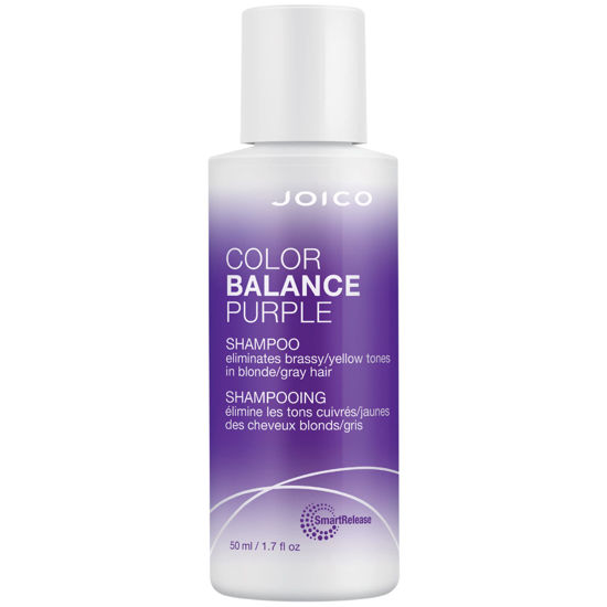 Picture of Color Balance Purple Shampoo | For Cool Blonde, Gray Hair | Eliminate Brassy Yellow Tones | Boost Color Vibrancy & Shine | UV Protection | With Rosehip Oil & Green Tea Extract | 1.7 Fl Oz