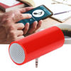 Picture of Mini Stereo Speaker,New DIY Pillow Speaker, True HD and Unique Soft Sound Portable Speaker, Portable Plug in Speaker with 3.5mm Aux Audio Input, for Mobile Phones and Tablets(red)