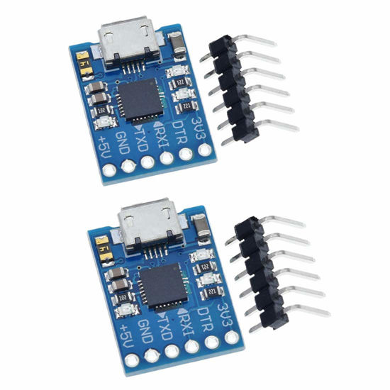 Picture of HiLetgo 2pcs CP2102 MICRO USB to UART TTL Module 6 Pin Serial Converter STC Replace FT232