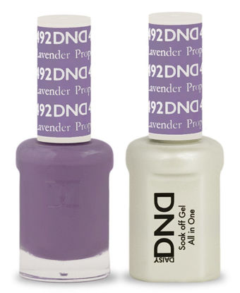 Picture of DND Soak Off Gel Polish Dual Matching Color Set 492, Lavender Prophet