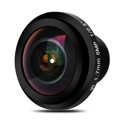 Picture of HD 5MP Fisheye Security Camera Lens with 1.7mm Focal Length, 170°Wide Angle Lens for CCTV Camera