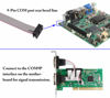 Picture of zdyCGTime 2 Port DB9 RS232Serial Port Bracket to 10 pin HeaderRibbon Cable Connector Adapter, DB9 Serial Male to 10P Motherboard Header Panel Mount Cable Serial Port Bracket (12in 4Pcs) (2 Port)