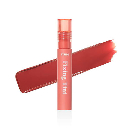 Picture of ETUDE Fixing Tint #02 Vintage Red | Long Lasting High Pigmented Liquid Lipstick |Waterproof Lightweight Matte Finish Lip Stain| Full Coverage