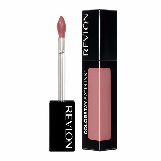 Picture of Revlon Liquid Lipstick, Face Makeup, ColorStay Satin Ink, Longwear Rich Lip Colors, Formulated with Black Currant Seed Oil, 007 Partner in Crime, 0.17 Fl Oz