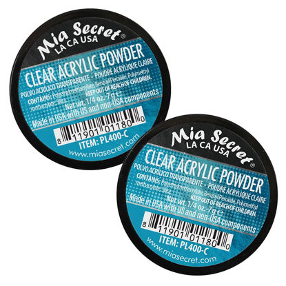 Picture of Mia Secret Clear Acrylic Powder (1/4 oz) - 2 Pack