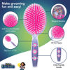 Picture of Encanto Hair Brush with Magical Sparkling Stars Confetti Hair Brush, Purple - Kids Hair Brush Ages 3+