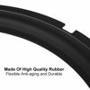 Picture of Zerone Speaker Rubber Surround Edge, 12inch Perforated Rubber Edge Rings Replacement Parts for Speaker Repair or DIY (Black)