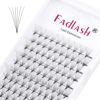 Picture of Premade Lash Extensions Fans 6D 0.07 Thickness C Pre Made Fanned Volume Lash Extensions Pointed Base Middle Stem Premade Lash Fans Supplies (6D-0.07C, 11-19mm)