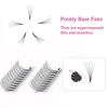 Picture of Premade Lash Extensions Fans 6D 0.07 Thickness C Pre Made Fanned Volume Lash Extensions Pointed Base Middle Stem Premade Lash Fans Supplies (6D-0.07C, 11-19mm)