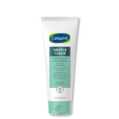 Picture of Cetaphil Acne Face Wash, Gentle Clear Clarifying Acne Cream Cleanser with 2% Salicylic Acid, Deep Cleans & Treats Acne Prone Skin, Skin Care for Sensitive Skin, 4.2oz