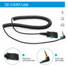 Picture of 3.5mm-Cable for Plantronic-QD headsets Smartphones-Mobile - Laptop PC Connected with Single 3.5mm Jack Port