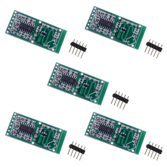 Picture of Stemedu 5PCS RCWL-0516 Motion Detection Sensor, Microwave Radar Sensor Switch Module for Arduino ESP8266 Nodemcu Wemos for Animals Detector, Detection Distance 5-7m, Better Than HC-SR501