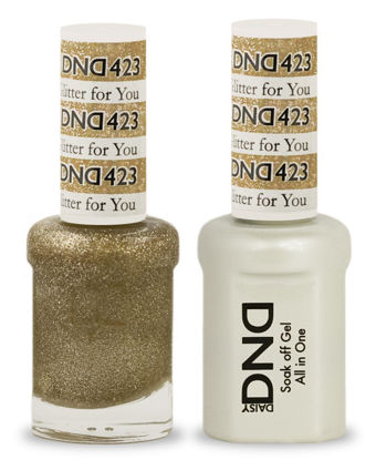 Picture of DND Soak Off Gel 0.5 Ounce (423 Glitter for You)