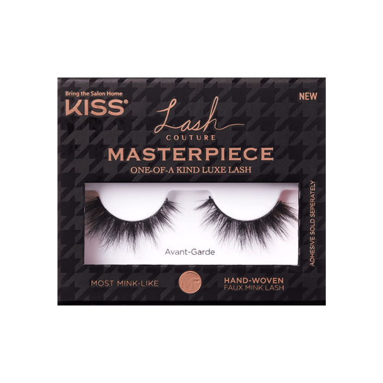 Picture of KISS Lash Couture Masterpiece Fake Eyelashes Style 03, ‘Avant-Garde’, One-of-a-Kind Luxe Lash, Hand Woven Faux Mink Synthetic False Eyelashes, 1 Pair