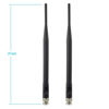 Picture of Bingfu Wireless Microphone Receiver Antenna UHF 400MHz-960MHz BNC Male Antenna (2-Pack) for Wireless Microphone System Receiver Remote Digital Audio Mic Receiver Tuner UHF Ham Radio