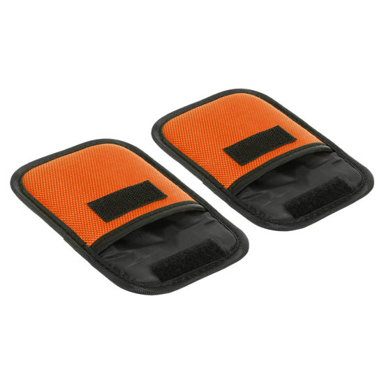 Picture of PATIKIL 2 Pcs Lens Filter Case, Camera Filter Case Portable Lens Filter Pouch Photography Fit Camera Bag Coat Pocket Drone for 25mm-58mm, Orange