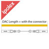 Picture of 10G SFP+ Twinax Cable, Direct Attach Copper(DAC) Passive Cable, 0.25m (0.82ft), for Cisco SFP-H10GB-CU0.25M, Meraki, Ubiquit, Mikrotik, Intel, Fortinet, Netgear, D-Link, Supermicro, TP-Link