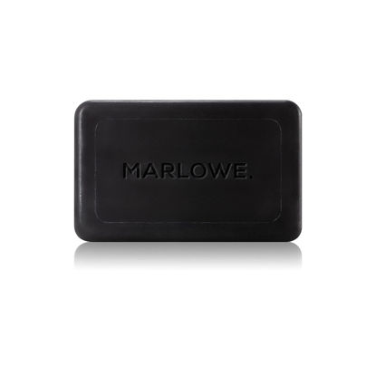 Picture of MARLOWE. Charcoal Face & Body Soap Bar No. 106 (7oz) | Best Cleansing & Detoxifying Bar for Men | Includes Natural Extracts, Shea Butter & Willow Bark | Amazing Scent