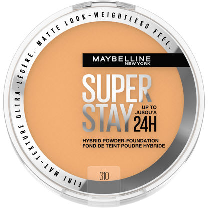 Picture of Maybelline New York Super Stay Up to 24HR Hybrid Powder-Foundation, Medium-to-Full Coverage Makeup, Matte Finish, 310, 1 Count