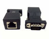 Picture of Halokny VGA Extender Over Ethernet Adapter, VGA 15 Pin Male to CAT5 CAT6 RJ45 Female Network Cable Extender Connector Adapter(2-Pack)