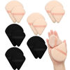 Picture of 12 Pieces Triangle Powder Puff Face Cosmetic Makeup Puff for Loose Powder Soft Body Washable Reusable Foundation Sponge Mineral Powder Wet Dry Makeup Tool(Black, Nude Color,Large, Small)