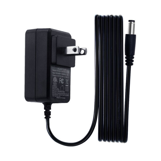 Picture of 12V 2A/2000mA DC Regulated Power Supply Adapter, 100-240V 50/60Hz AC to DC 24W Adapter for LED Strip Lights, Keyboard, BT Speaker, Router, Monitor, Webcam, DVR, NVR, CCTV Camera, ETL FCC Certified