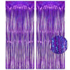 Picture of Purple Tinsel Curtain Party Backdrop - GREATRIL Foil Fringe Curtain Party Decor Photo Booth Streamers for Mermaid Birthday Euphoria Themed Party Decorations - 1m x 2.5m - Pack of 2