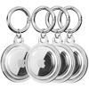 Picture of Waterproof Airtag Holder, DDJ 4 Pack Airtag Keychain, AirTag Case for Dog Collar, Luggage, Keys, Full Body Anti-Scratch Protective (Clear)