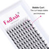 Picture of Volume Lash Extensions 15D 0.07 Premade Fans Eyelash Extensions Long Stem C D Curl Faux Mink Premade Lash Fans Thin Base Pro Point (15D-C-0.07, 13mm)