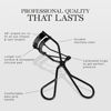 Picture of Eyelash Curler with Satin Bag & Refill Pads - Award Winning Eye Lash Curlers for Dramatically Curled Eyelashes & Lash Lift in Seconds (Jet Black)