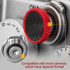 Picture of Camera Shutter Button｜Imitation Carbon Fiber Soft Shutter Release Button(2 Pack/Red) (RED)