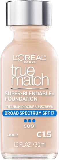 Picture of L'Oreal Paris Makeup True Match Super-Blendable Liquid Foundation, Bone C1.5, 1 Fl Oz,1 Count