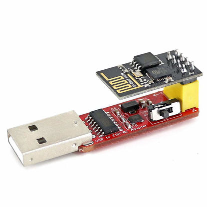 Picture of Wishiot ESP8266 ESP-01S 4MB Serial WiFi Wireless Transceiver Module + CH340G Programmer USB to ESP-01 Wireless Adapter Module 4.5-5.5V