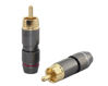 Picture of [2pcs] Hi End RCA Male Plug Adapter Audio Phono Gold Plated Solder Connector Wv-hfr2in1