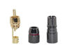 Picture of [2pcs] Hi End RCA Male Plug Adapter Audio Phono Gold Plated Solder Connector Wv-hfr2in1