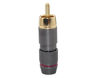 Picture of [2pcs] Hi End RCA Male Plug Adapter Audio Phono Gold Plated Solder Connector Wv-hfr2in1