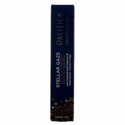 Picture of Pacifica Beauty Stellar Gaze Length & Strength Brown Mascara, For Volume and Length, Vitamin B + Coconut, Natural Lash Effect, Silicone, Sulfate + Paraben Free, Vegan and Cruelty Free