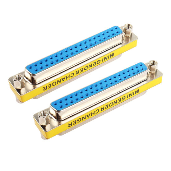 Picture of MEIRIYFA DB37 37 Pin Gender Changer D-SUB 37Pin Female to Femake Coupler Serial Cable Gender Changer VGA Adapter Connector-2PCS (Female)