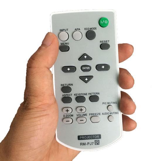 Picture of RM-PJ7 Replacement Projector Remote for Sony VPL-BW120S, VPL-CW255, VPL-CW275, VPL-CX235, VPL-CX275/ EW130/ EX100/ EX120/ EX145/ EX175/ SW125/ SW525C/ SW535C/ SW535EBPAC/ SX125/ SX535EBPAC