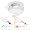 Picture of WILDHD DC Power Extension Cable 33ft 2.1mm x 5.5mm Compatible with 12v Power Adapter Extension Cable for CCTV Security Camera IP WiFi Camera Standalone DVR (33ft,5.5mm Plug, White)