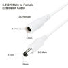 Picture of WILDHD DC Power Extension Cable 33ft 2.1mm x 5.5mm Compatible with 12v Power Adapter Extension Cable for CCTV Security Camera IP WiFi Camera Standalone DVR (33ft,5.5mm Plug, White)