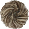 Picture of FESHFEN Messy Bun Hair Piece Hair Bun Scrunchies Synthetic Wavy Chignon Ponytail Hair Extensions Thick Updo Hairpieces for Women Girls 1PCS, Brown & Bleach Blonde