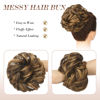 Picture of FESHFEN Messy Bun Hair Piece Hair Bun Scrunchies Synthetic Wavy Chignon Ponytail Hair Extensions Thick Updo Hairpieces for Women Girls 1PCS