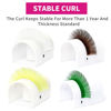 Picture of Colored Lash Extensions D Curl White Brown Yellow Green Mixed Color Eyelash Extension Supplies Classic Lash Extensions Premium Colored Lashes Extensions (Mixed Color 0.15-D, 16mmm)