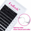 Picture of FADLASH Ellipse Eyelash Extensions C/D Curl .20 Thickness Flat Lash Extensions 15-20mm Length Supply Classic Lash Extensions Supplies (0.20-C, 10mm)