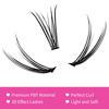 Picture of DIY Eyelash Extension Cluster Lashes 240pcs Individual Lashes D Curl 0.10 Natural Individual Lash Extensions False Eyelashes Wispy Makeup at Home (YW-0.10D, 13mm)