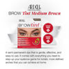 Picture of Ardell Brow Tint Medium Brown, Longer-lasting, Semi-permanent Brow Dye, with Natural Extracts, Complete Brow Tinting Kit, 1 pack