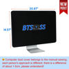 Picture of BTSELSS 21.5" 22" 23" 24" Computer Monitor Dust Cover,Black Screen Protective Sleeve Compatible with iMac 21.5-24 Inch Desktop Computer, Anti-Static Dustproof LCD/LED/HD Panel Case,Velvet